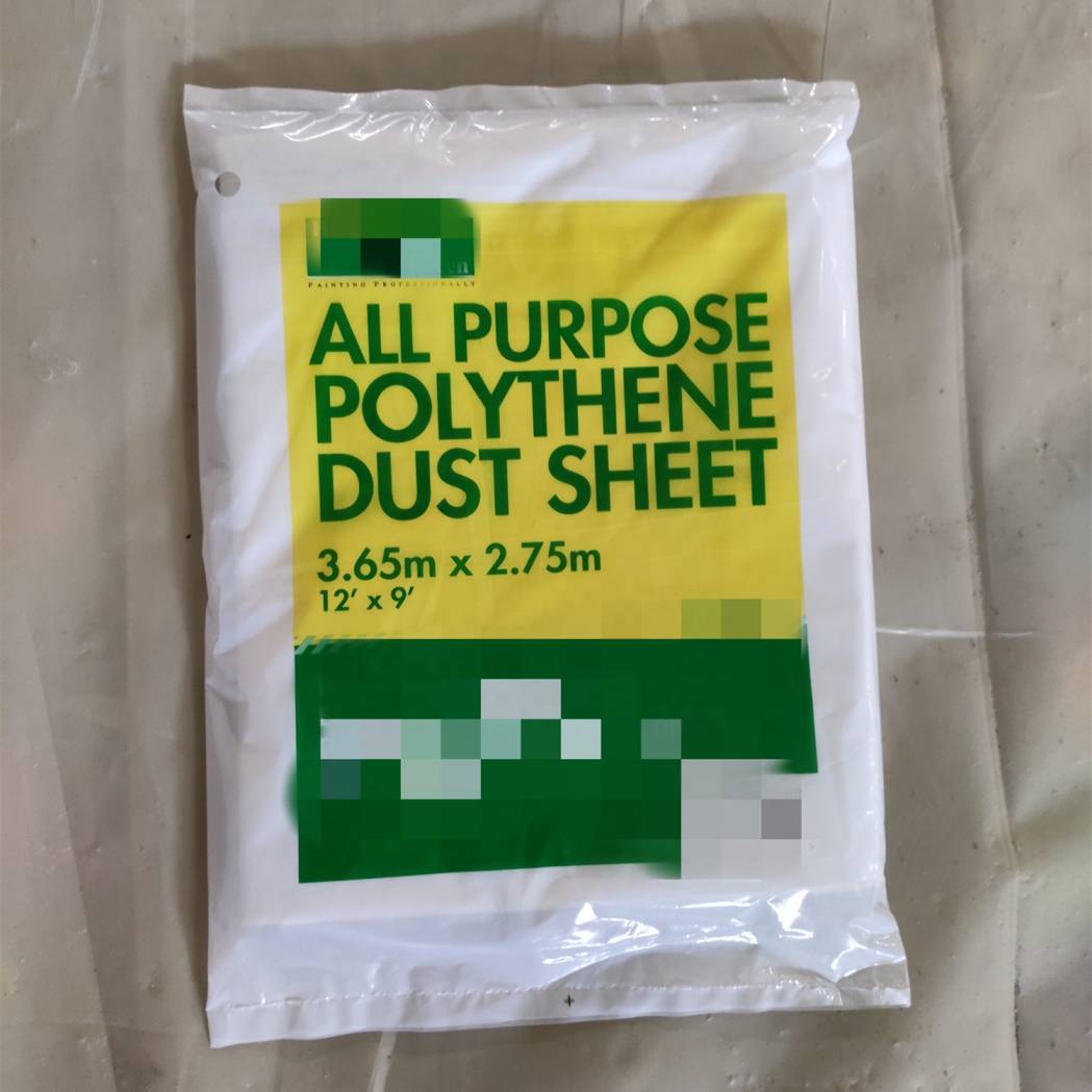 Iso/bsci Factory Manufacturer Pe Dust Sheet Drop Sheet For Dustproof